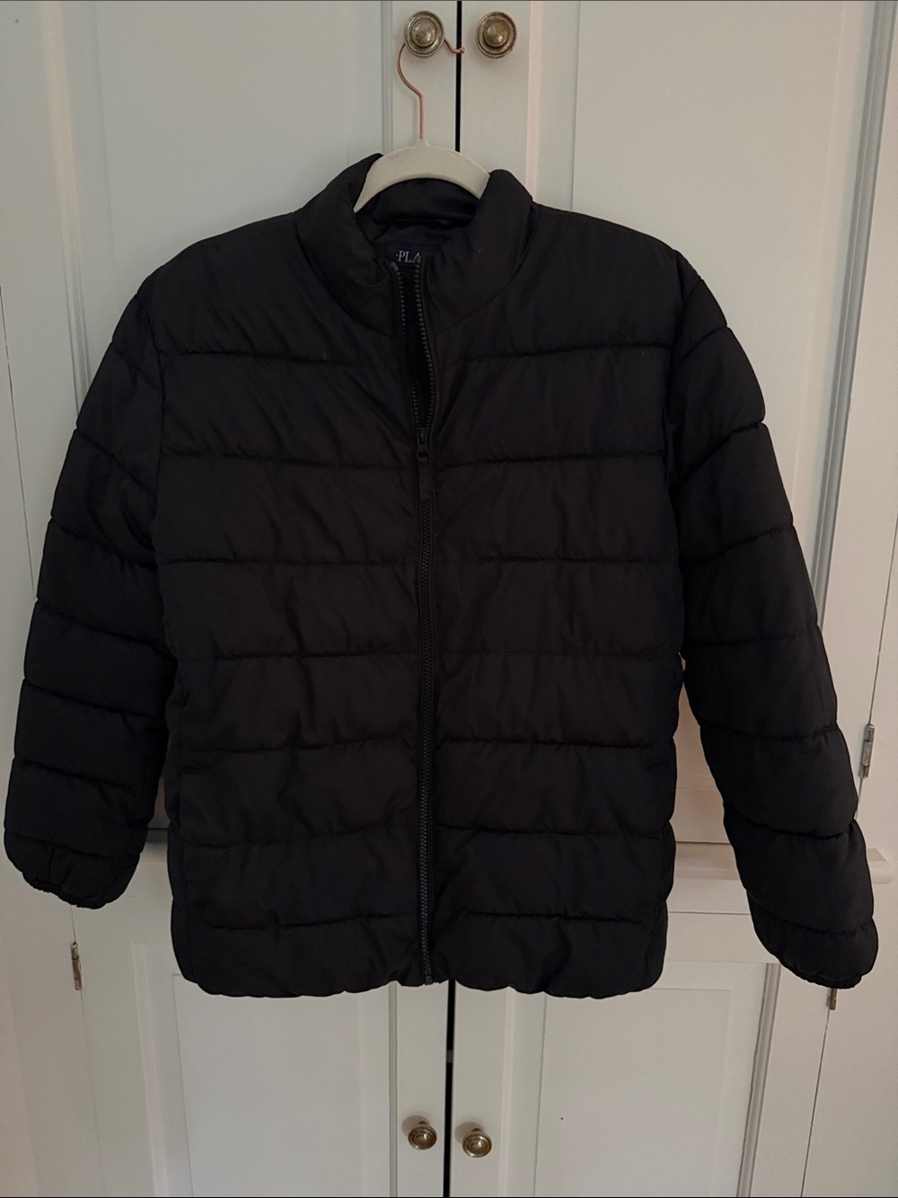 Place Black Puffer Jacket for Kids